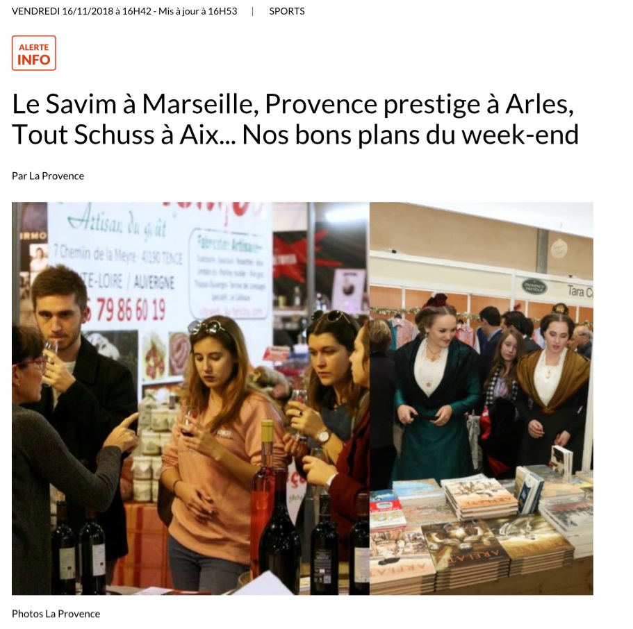 Le Savim à Marseille, Provence prestige à Arles, Tout Schuss à Aix… Nos bons plans du week-end